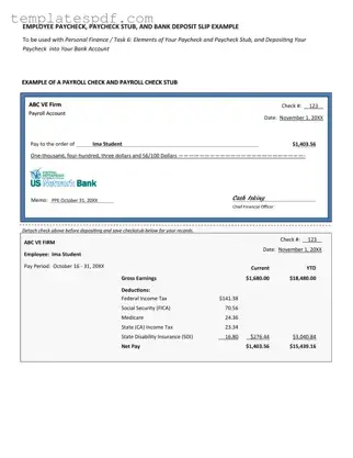 Fill Out a Valid Payroll Check Form