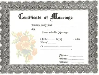 Fill Out a Valid Marriage Certificate Form