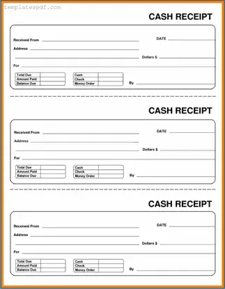 Fill Out a Valid Cash Receipt Form